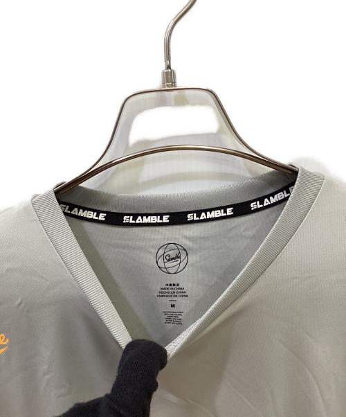 SLAMBLE（スランボー）SLAMBLE (スランボー) 半袖カットソー ライトグレー サイズ:Mの古着・服飾アイテム