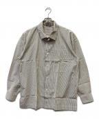 ISSEY MIYAKE MENイッセイミヤケメン）の古着「長袖シャツ」｜ホワイト×グレー