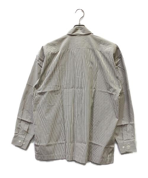 ISSEY MIYAKE MEN（イッセイミヤケメン）ISSEY MIYAKE MEN (イッセイミヤケメン) 長袖シャツ ホワイト×グレー サイズ:Mの古着・服飾アイテム