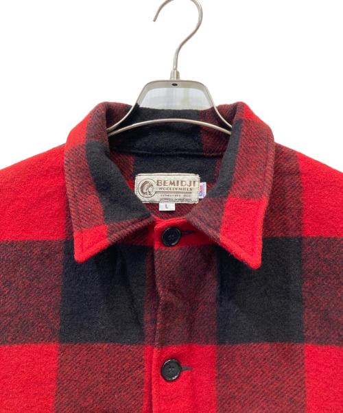 BEMIDJI WOOLEN MILLS（ベミジウーレンミルズ）BEMIDJI WOOLEN MILLS (ベミジウーレンミルズ) シャツジャケット レッド サイズ:Lの古着・服飾アイテム