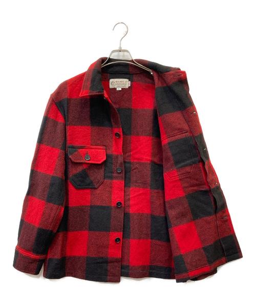 BEMIDJI WOOLEN MILLS（ベミジウーレンミルズ）BEMIDJI WOOLEN MILLS (ベミジウーレンミルズ) シャツジャケット レッド サイズ:Lの古着・服飾アイテム