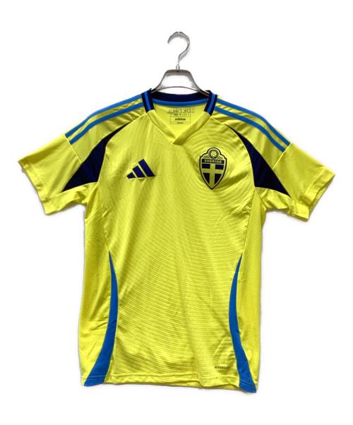 adidas（アディダス）adidas (アディダス) サッカーウェア(トップス) イエロー サイズ:Mの古着・服飾アイテム