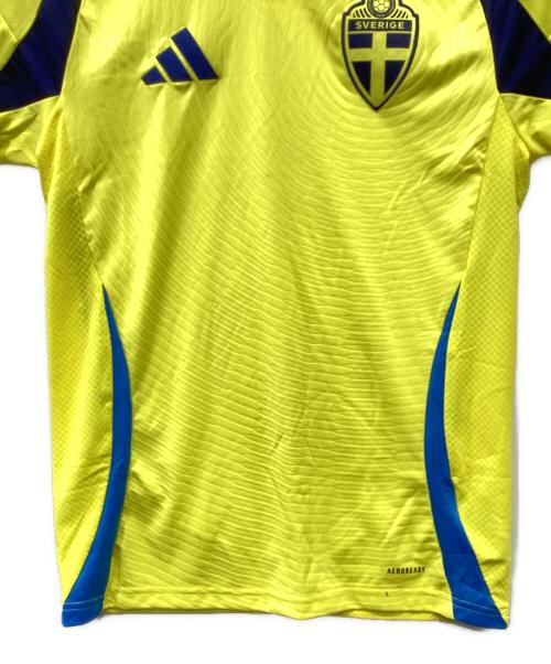 adidas（アディダス）adidas (アディダス) サッカーウェア(トップス) イエロー サイズ:Mの古着・服飾アイテム