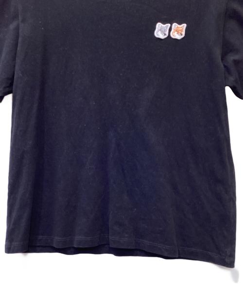 maison kitsune（メゾンキツネ）maison kitsune (メゾンキツネ) 半袖カットソー ブラック サイズ:Lの古着・服飾アイテム