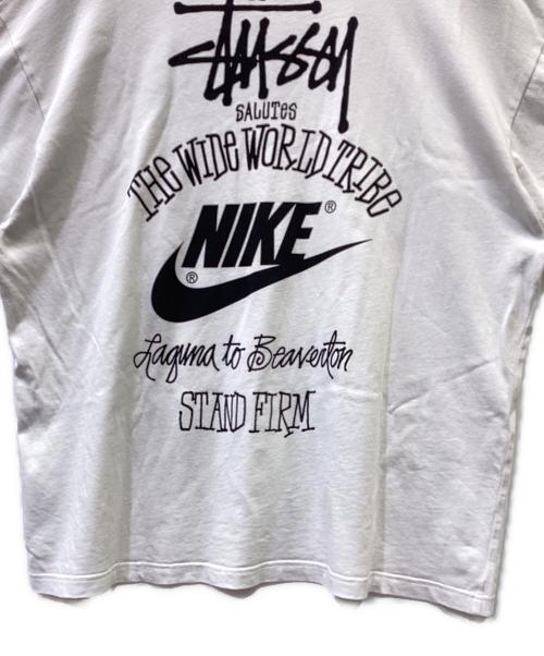 NIKE（ナイキ）NIKE (ナイキ) stussy (ステューシー) 半袖カットソー ホワイト サイズ:XLの古着・服飾アイテム