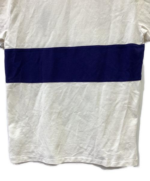 POLO RALPH LAUREN（ポロ・ラルフローレン）POLO RALPH LAUREN (ポロ・ラルフローレン) ポロシャツ ホワイト×ネイビー サイズ:Mの古着・服飾アイテム