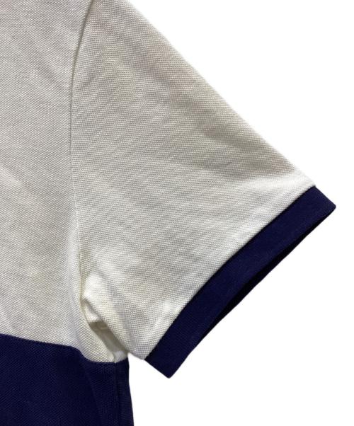 POLO RALPH LAUREN（ポロ・ラルフローレン）POLO RALPH LAUREN (ポロ・ラルフローレン) ポロシャツ ホワイト×ネイビー サイズ:Mの古着・服飾アイテム