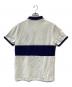 POLO RALPH LAUREN (ポロ・ラルフローレン) ポロシャツ ホワイト×ネイビー サイズ:M：5000円