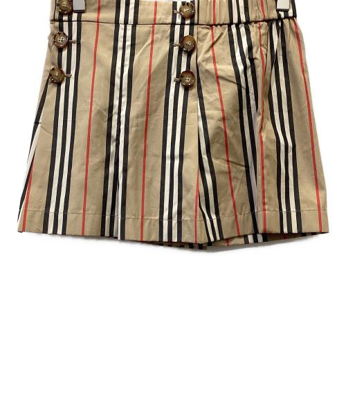 BURBERRY（バーバリー）BURBERRY (バーバリー) ストライプハーフパンツ ブラウン サイズ:12Yの古着・服飾アイテム