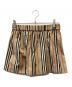 BURBERRY (バーバリー) ストライプハーフパンツ ブラウン サイズ:12Y：6000円