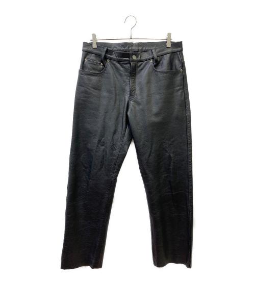 Freeclom（フリークロム）Freeclom (フリークロム) レザーパンツ ブラック サイズ:35の古着・服飾アイテム