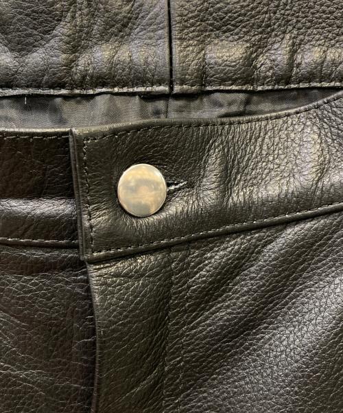 Freeclom（フリークロム）Freeclom (フリークロム) レザーパンツ ブラック サイズ:35の古着・服飾アイテム