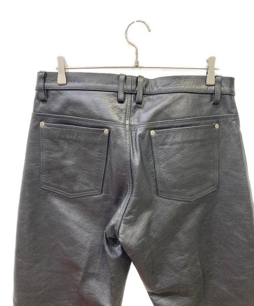 Freeclom（フリークロム）Freeclom (フリークロム) レザーパンツ ブラック サイズ:35の古着・服飾アイテム