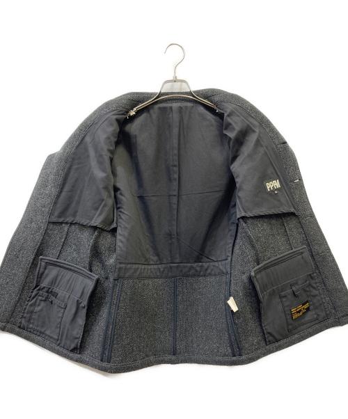 PPFM（ピーピーエフエム）PPFM (ピーピーエフエム) ウール混ジャケット グレー サイズ:Mの古着・服飾アイテム