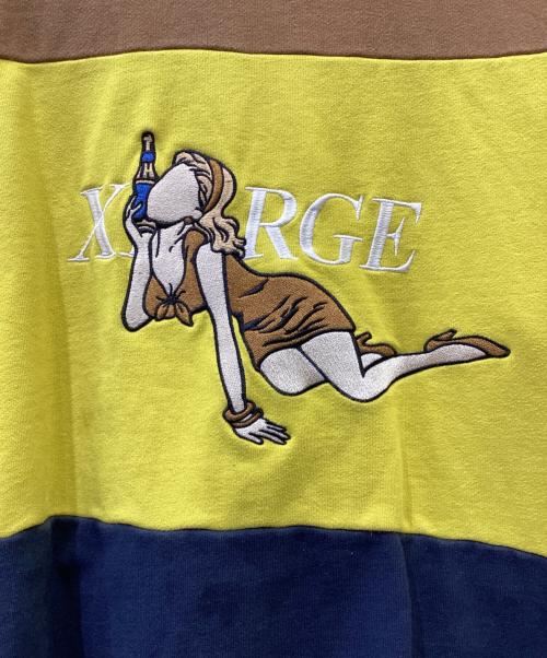 X-LARGE（エクストララージ）X-LARGE (エクストララージ) スウェット ブラウン×イエロー サイズ:XLの古着・服飾アイテム