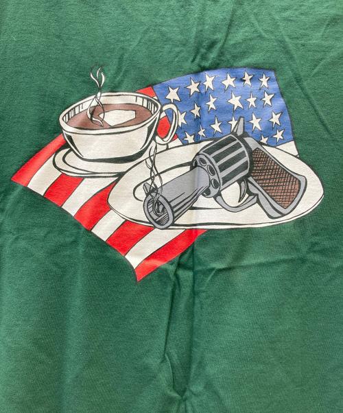 DOGPILE（ドッグパイル）DOGPILE (ドッグパイル) 半袖カットソー グリーン サイズ:Lの古着・服飾アイテム