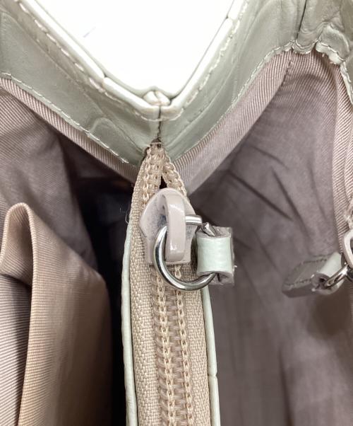 Hamano（ハマノ）Hamano (ハマノ) レザートートバッグ アイボリーの古着・服飾アイテム