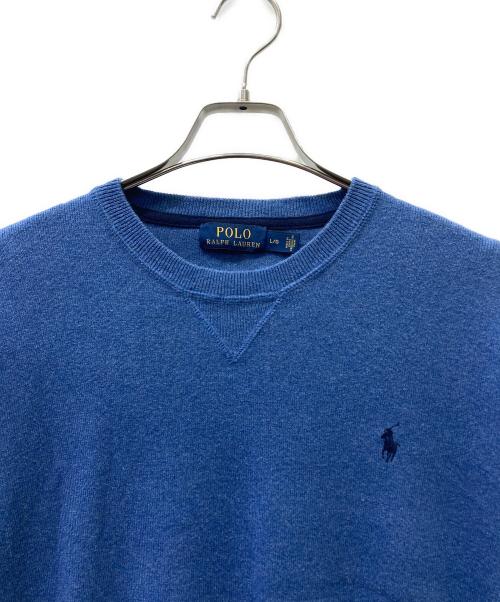 POLO RALPH LAUREN（ポロ・ラルフローレン）POLO RALPH LAUREN (ポロ・ラルフローレン) 長袖カットソー ブルー サイズ:Lの古着・服飾アイテム