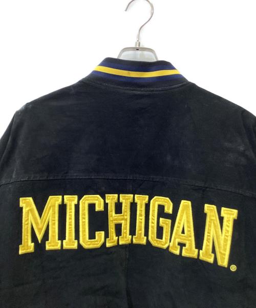 MICHIGAN（ミシガン）MICHIGAN (ミシガン) ブルゾン ブラック×ネイビー サイズ:Ｌの古着・服飾アイテム