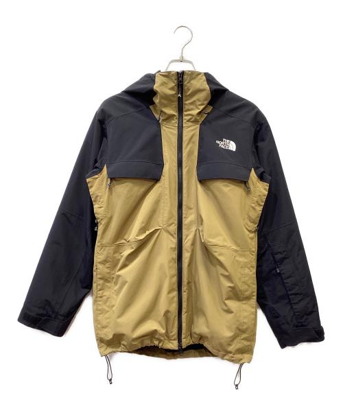 THE NORTH FACE（ザ ノース フェイス）THE NORTH FACE (ザ ノース フェイス) フォーバレルトリクライメイトジャケット ベージュ×ブラック サイズ:Mの古着・服飾アイテム