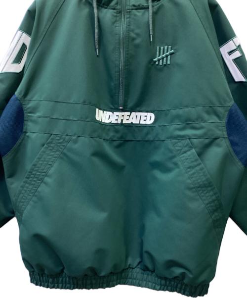 UNDEFEATED（アンディフィーテッド）UNDEFEATED (アンディフィーテッド) アノラックパーカー グリーン サイズ:Lの古着・服飾アイテム