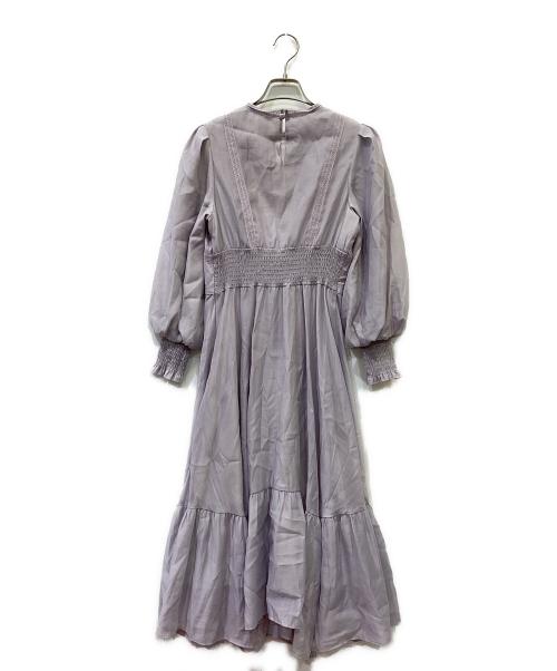 31 sons de mode（トランテアン ソン ドゥ モード）31 sons de mode (トランテアン ソン ドゥ モード) 長袖ワンピース ラベンダー サイズ:36 未使用品の古着・服飾アイテム