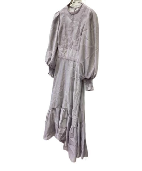 31 sons de mode（トランテアン ソン ドゥ モード）31 sons de mode (トランテアン ソン ドゥ モード) 長袖ワンピース ラベンダー サイズ:36 未使用品の古着・服飾アイテム