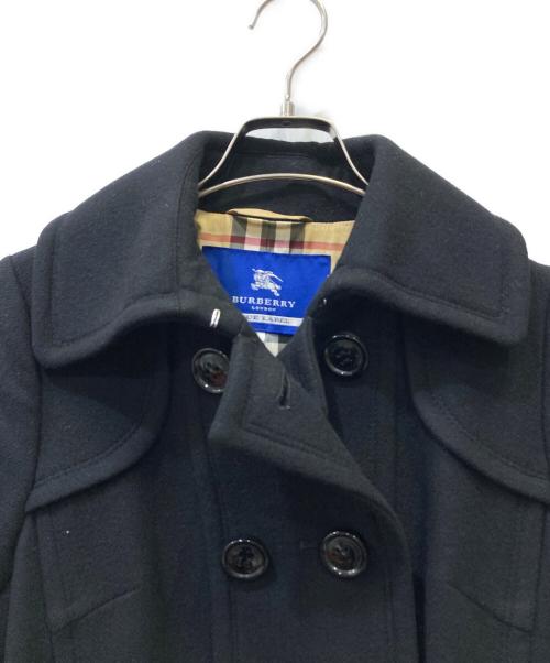 BURBERRY BLUE LABEL（バーバリーロンドンブルーレーベル）BURBERRY BLUE LABEL (バーバリーロンドンブルーレーベル) コート ブラック サイズ:38の古着・服飾アイテム