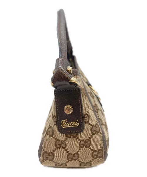 GUCCI（グッチ）GUCCI (グッチ) ハンドバッグ ブラウンの古着・服飾アイテム