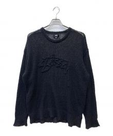 stussy（ステューシー）の古着「薄手ニット」｜ブラック