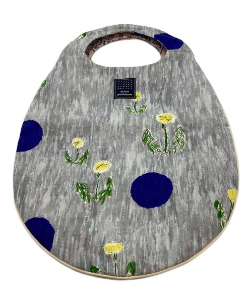 mina perhonen（ミナ ペルホネン）mina perhonen (ミナ ペルホネン) ハンドバッグ グレーの古着・服飾アイテム