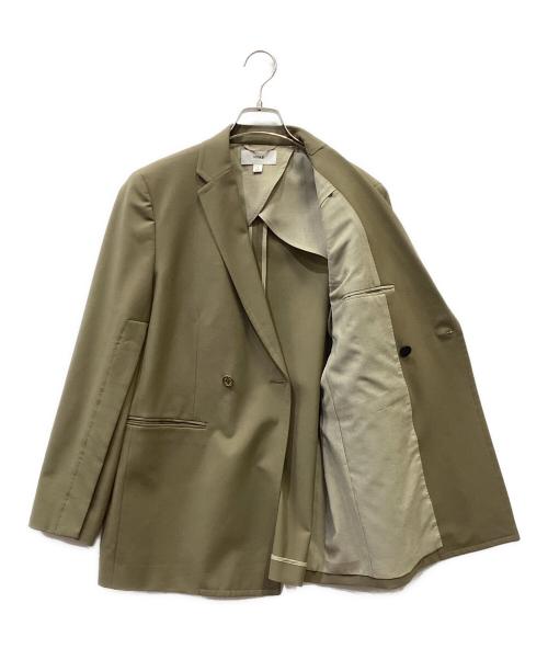 HYKE（ハイク）HYKE (ハイク) p/r stretch double breasted blazer モカ サイズ:SIZE 1の古着・服飾アイテム
