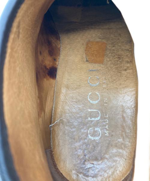 GUCCI（グッチ）GUCCI (グッチ) ホースビットブーツ ブラウン サイズ:25㎝の古着・服飾アイテム