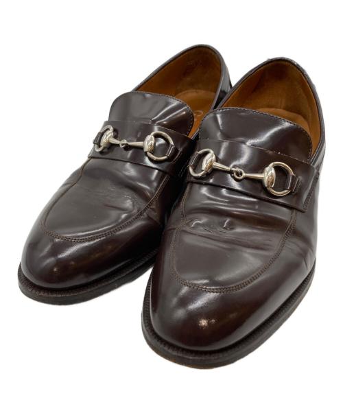 GUCCI（グッチ）GUCCI (グッチ) ホースビットローファー ブラウン サイズ:25.5の古着・服飾アイテム