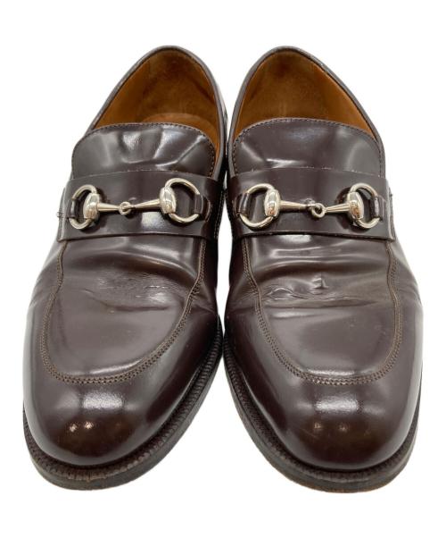 GUCCI（グッチ）GUCCI (グッチ) ホースビットローファー ブラウン サイズ:25.5の古着・服飾アイテム