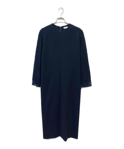 BALLSEY（ボールジィ）BALLSEY (ボールジィ) ドライダブルクロスレースコンビワンピース ブラック サイズ:36の古着・服飾アイテム