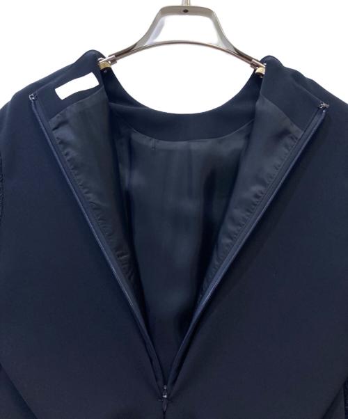 BALLSEY（ボールジィ）BALLSEY (ボールジィ) ドライダブルクロスレースコンビワンピース ブラック サイズ:36の古着・服飾アイテム