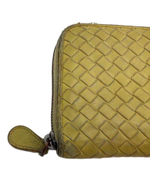 BOTTEGA VENETA（ボッテガベネタ）BOTTEGA VENETA (ボッテガベネタ) ラウンドファスナー財布 イエローの古着・服飾アイテム