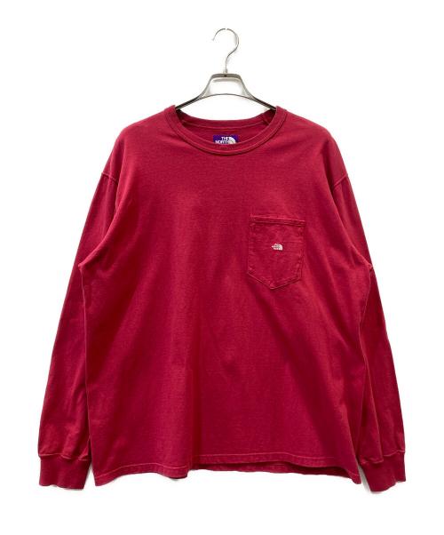THE NORTHFACE PURPLELABEL（ザ・ノースフェイス パープルレーベル）THE NORTHFACE PURPLELABEL (ザ・ノースフェイス パープルレーベル) 長袖カットソー レッド サイズ:XLの古着・服飾アイテム