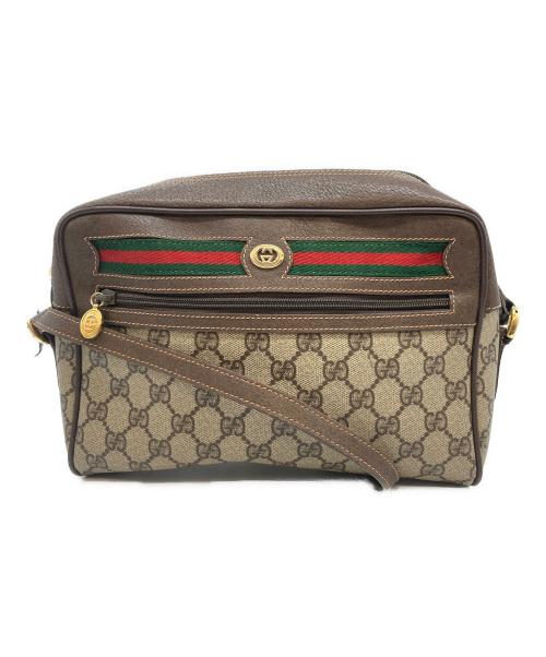 GUCCI（グッチ）GUCCI (グッチ) ショルダーバッグ ベージュ×ブラウンの古着・服飾アイテム