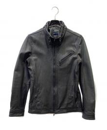 NICOLE CLUB FOR MEN（ニコルクラブフォーメン）の古着「レザージャケット」｜ブラック