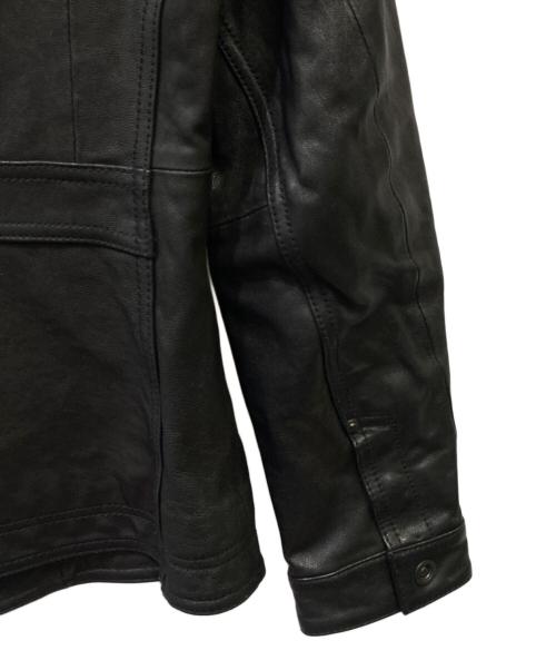 NICOLE CLUB FOR MEN（ニコルクラブフォーメン）NICOLE CLUB FOR MEN (ニコルクラブフォーメン) レザージャケット ブラック サイズ:46の古着・服飾アイテム