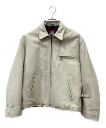 BEN DAVIS（ベンデイビス）の古着「レザージャケット」｜ベージュ