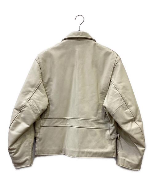 BEN DAVIS（ベンデイビス）BEN DAVIS (ベンデイビス) レザージャケット ベージュ サイズ:Mの古着・服飾アイテム