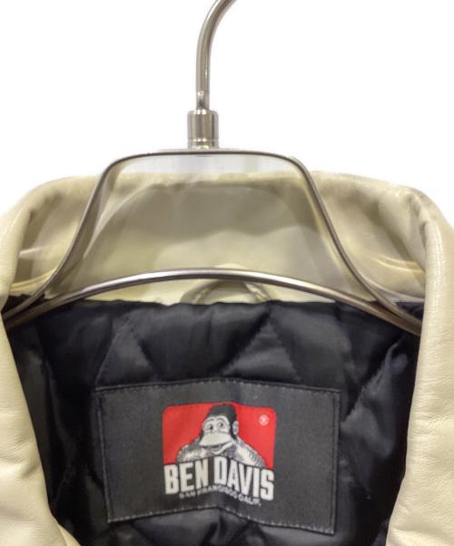 BEN DAVIS（ベンデイビス）BEN DAVIS (ベンデイビス) レザージャケット ベージュ サイズ:Mの古着・服飾アイテム
