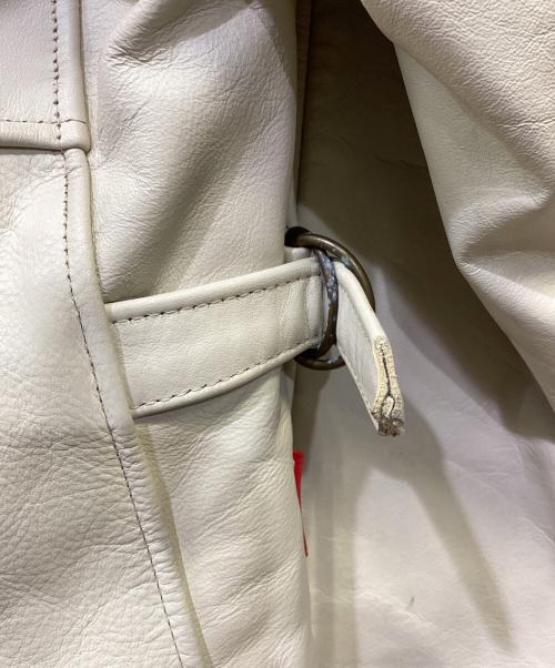 BEN DAVIS（ベンデイビス）BEN DAVIS (ベンデイビス) レザージャケット ベージュ サイズ:Mの古着・服飾アイテム