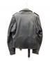 BRANDED GARMENTS (ブランデッドガーメンツ) レザーライダースジャケット ブラック サイズ:42：20000円