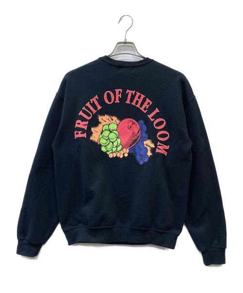 FRUIT OF THE LOOM（フルーツオブザルーム）FRUIT OF THE LOOM (フルーツオブザルーム) クルーネックスウェット ブラック サイズ:Mの古着・服飾アイテム