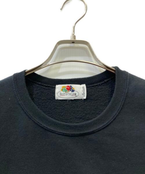 FRUIT OF THE LOOM（フルーツオブザルーム）FRUIT OF THE LOOM (フルーツオブザルーム) クルーネックスウェット ブラック サイズ:Mの古着・服飾アイテム