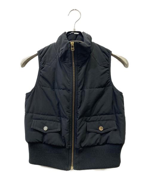 BURBERRY BLUE LABEL（バーバリーロンドンブルーレーベル）BURBERRY BLUE LABEL (バーバリーロンドンブルーレーベル) 中綿ベスト ブラック サイズ:38の古着・服飾アイテム